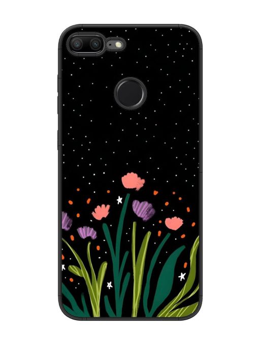 Midnight Bloom Glossy Soft Edge Case for Honor 9 Lite Chachhi