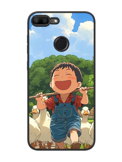 Duck Parade Glossy Soft Edge Case for Honor 9 Lite Chachhi