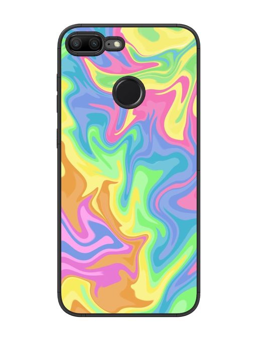 Whimsical Swirl Glossy Soft Edge Case for Honor 9 Lite Chachhi