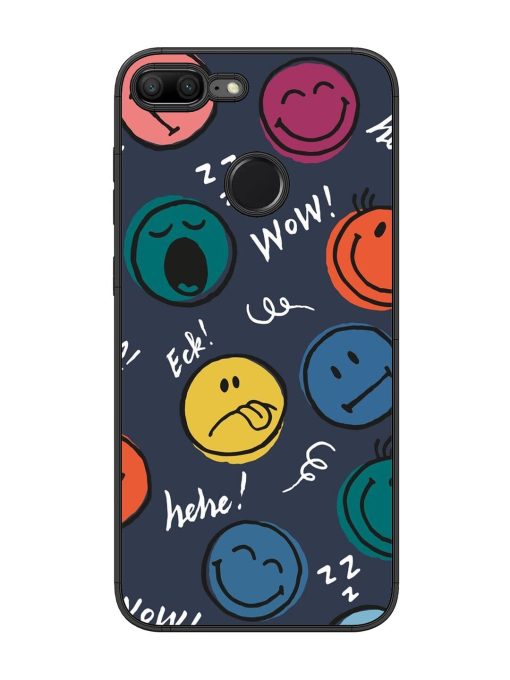 Emoticon Parade Glossy Soft Edge Case for Honor 9 Lite