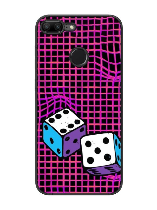 Glitched Dice Glossy Soft Edge Case for Honor 9 Lite Chachhi