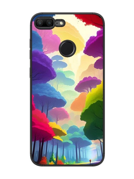 Rainbow Road Glossy Soft Edge Case for Honor 9 Lite Chachhi