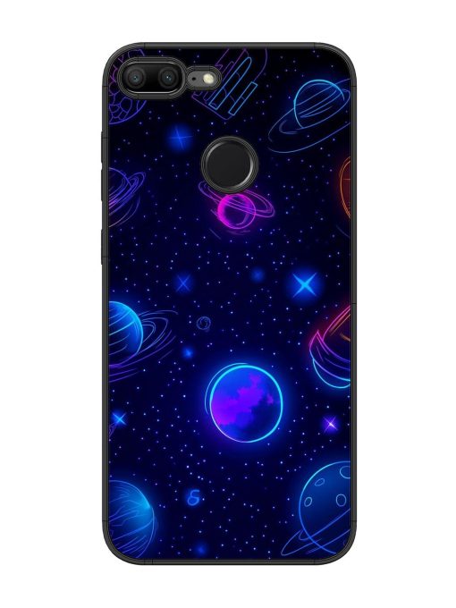 Neon Cosmos Glossy Soft Edge Case for Honor 9 Lite Chachhi