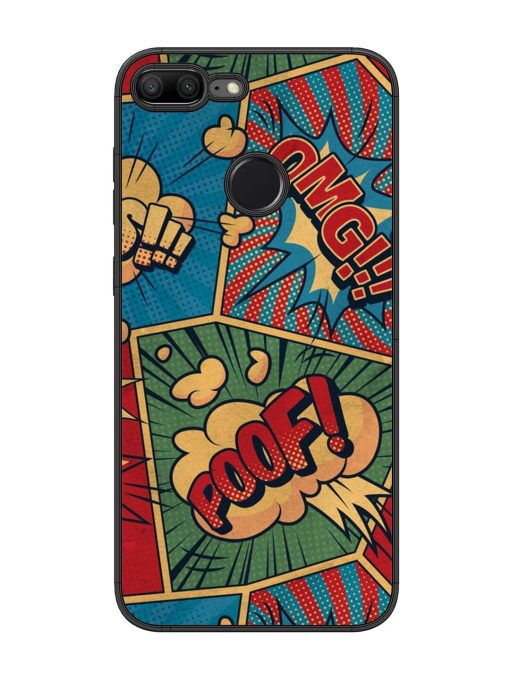 Comic Book Chaos Glossy Soft Edge Case for Honor 9 Lite Chachhi