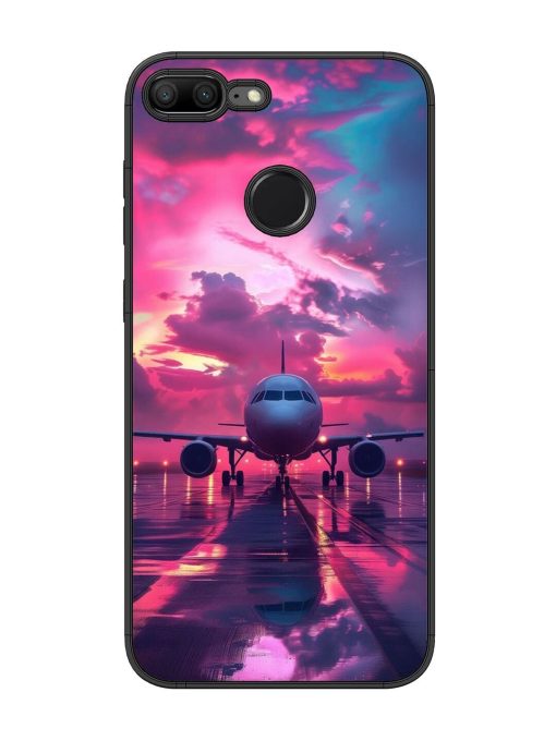 Neon Runway Glossy Soft Edge Case for Honor 9 Lite Chachhi