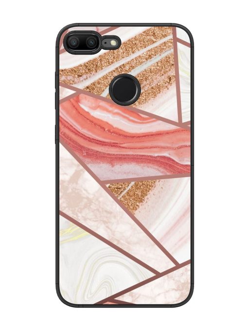 Rosy Mosaic Glossy Soft Edge Case for Honor 9 Lite Chachhi