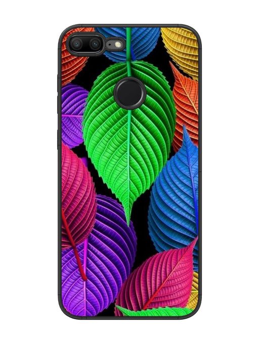 Rainbow Leaf Symphony Glossy Soft Edge Case for Honor 9 Lite