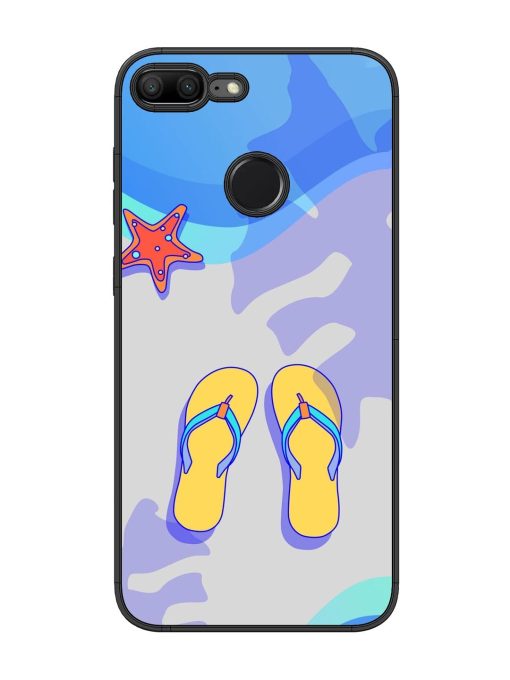 Sandy Toes And Salty Seas Glossy Soft Edge Case for Honor 9 Lite Chachhi