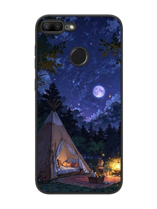 Moonlight Camping Glossy Soft Edge Case for Honor 9 Lite Chachhi