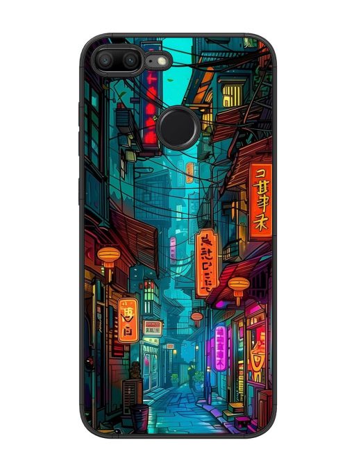 Neon Nightscape Glossy Soft Edge Case for Honor 9 Lite Chachhi