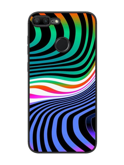 Psychedelic Waves Glossy Soft Edge Case for Honor 9 Lite Chachhi