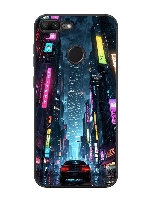 Neon Nightscape Glossy Soft Edge Case for Honor 9 Lite