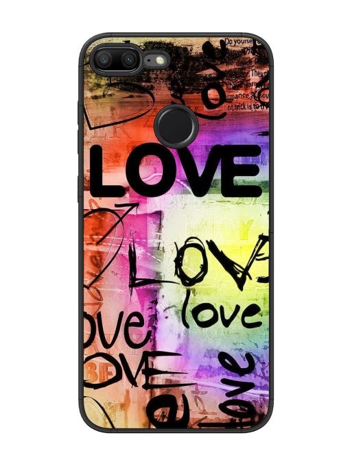 Love Graffiti Glossy Soft Edge Case for Honor 9 Lite Chachhi