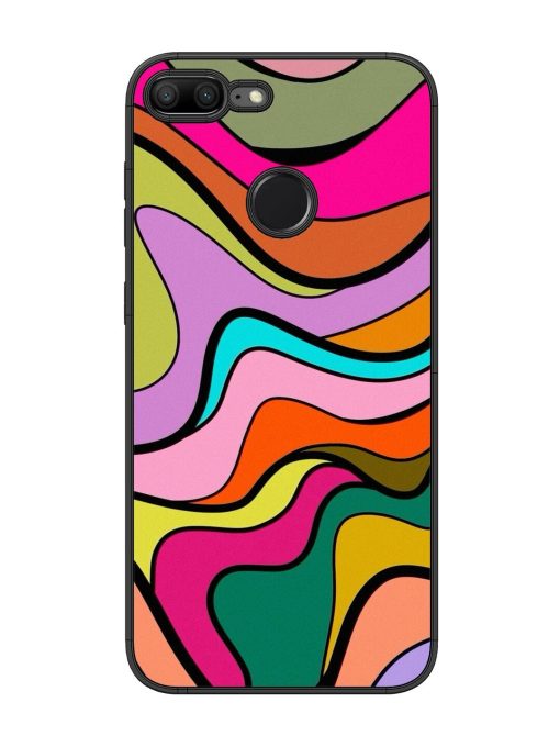 Wavy Wonder Glossy Soft Edge Case for Honor 9 Lite Chachhi