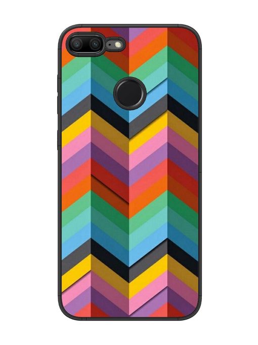 Colorful Zigzag Glossy Soft Edge Case for Honor 9 Lite Chachhi