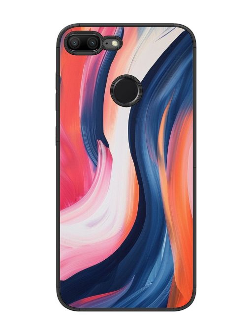 Whirling Hues Glossy Soft Edge Case for Honor 9 Lite