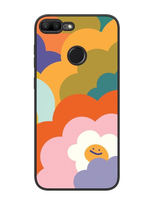 Happy Flower Power Glossy Soft Edge Case for Honor 9 Lite Chachhi