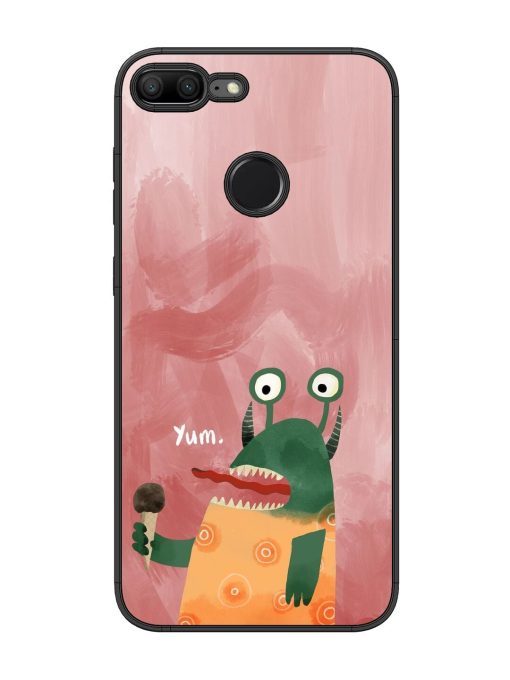 Hungry Monster Glossy Soft Edge Case for Honor 9 Lite Chachhi