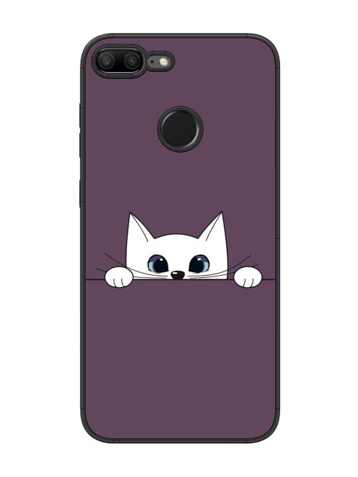 Peek-A-Boo Kitty Glossy Soft Edge Case for Honor 9 Lite Chachhi