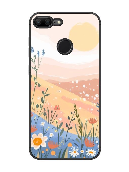 Golden Hour Blooms Glossy Soft Edge Case for Honor 9 Lite Chachhi