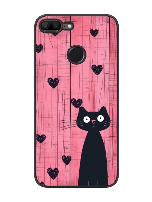 Feline Valentine'S Day Glossy Soft Edge Case for Honor 9 Lite Chachhi