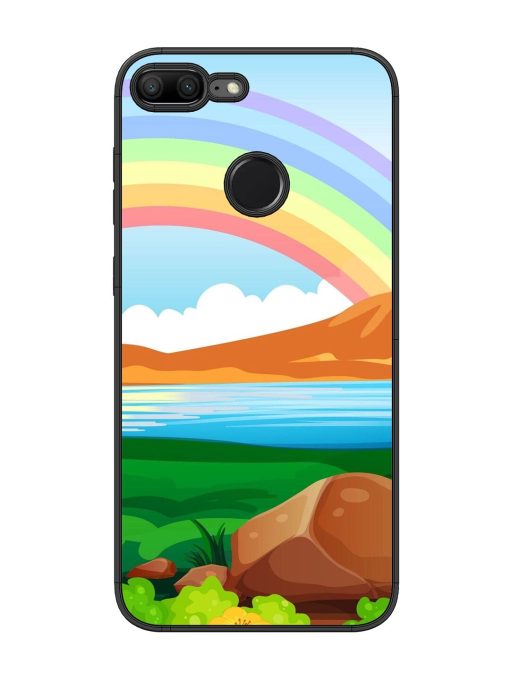 Rainbow Over The Lake Glossy Soft Edge Case for Honor 9 Lite Chachhi