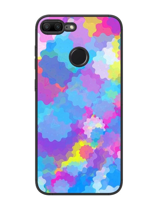 Psychedelic Cloud Burst Glossy Soft Edge Case for Honor 9 Lite Chachhi