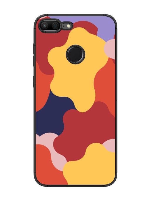 Gooey Color Chaos Glossy Soft Edge Case for Honor 9 Lite Chachhi