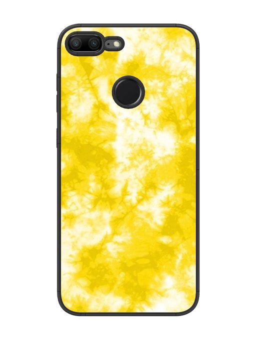 Golden Tie-Dye Twirl Glossy Soft Edge Case for Honor 9 Lite Chachhi