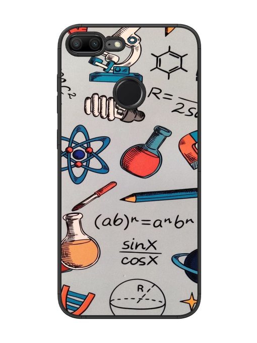 Science Doodle Delight Glossy Soft Edge Case for Honor 9 Lite Chachhi