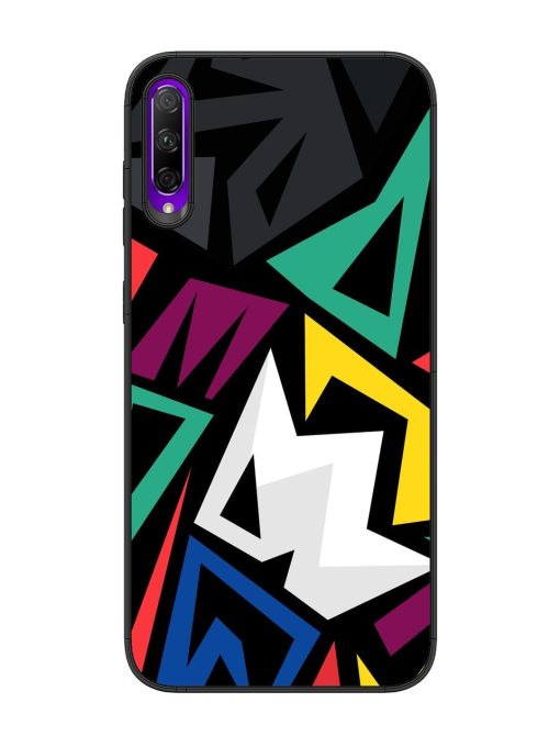 Chaotic Geometry Glossy Soft Edge Case for Honor 9X Pro Chachhi