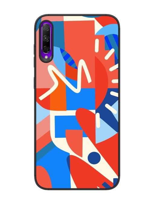 Abstract Harmony Glossy Soft Edge Case for Honor 9X Pro Chachhi