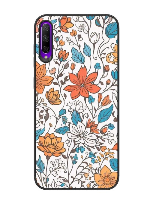 Floral Symphony Glossy Soft Edge Case for Honor 9X Pro Chachhi