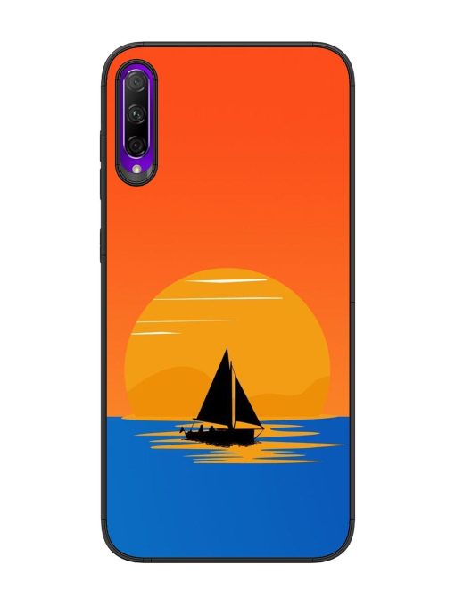 Sunset Sail Glossy Soft Edge Case for Honor 9X Pro Chachhi