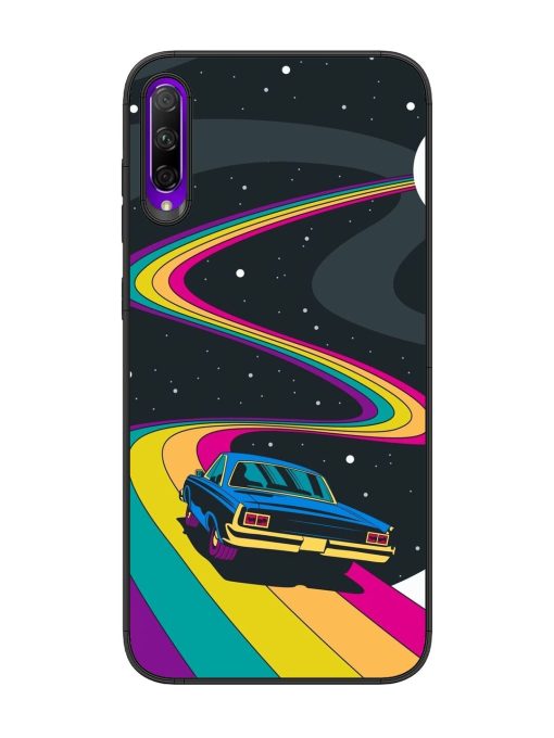 Rainbow Road Glossy Soft Edge Case for Honor 9X Pro Chachhi