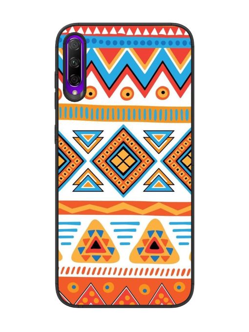 Vibrant Tribal Pattern Glossy Soft Edge Case for Honor 9X Pro Chachhi