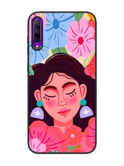 Blooming Serenity Glossy Soft Edge Case for Honor 9X Pro Chachhi