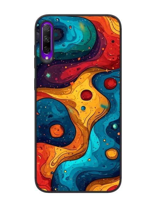 Cosmic Swirl Glossy Soft Edge Case for Honor 9X Pro