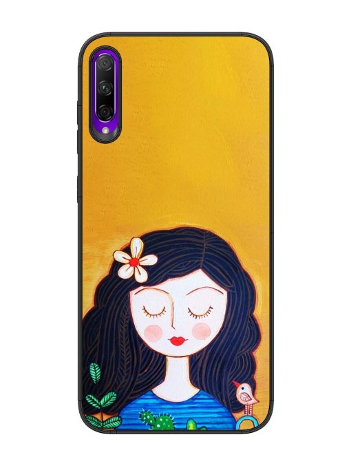 Girl Illustration Glossy Soft Edge Case for Honor 9X Pro Chachhi