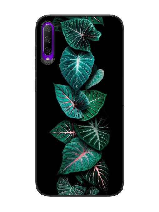 Emerald Elegance Glossy Soft Edge Case for Honor 9X Pro Chachhi