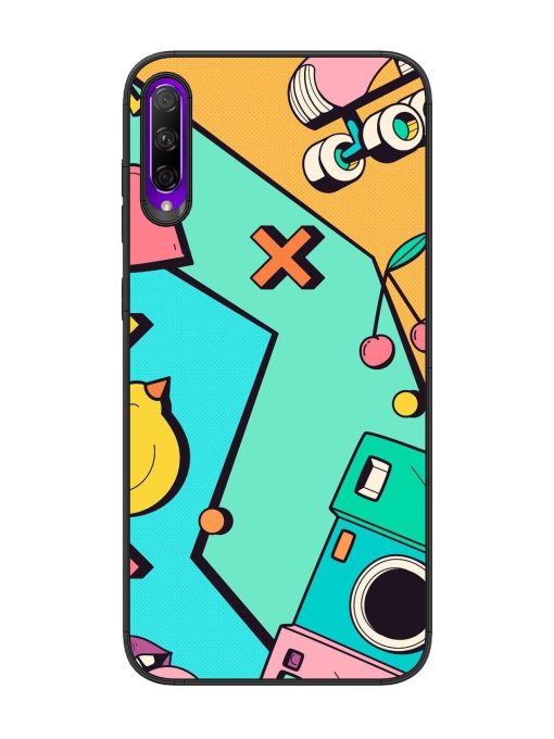 Retro Remix Glossy Soft Edge Case for Honor 9X Pro Chachhi