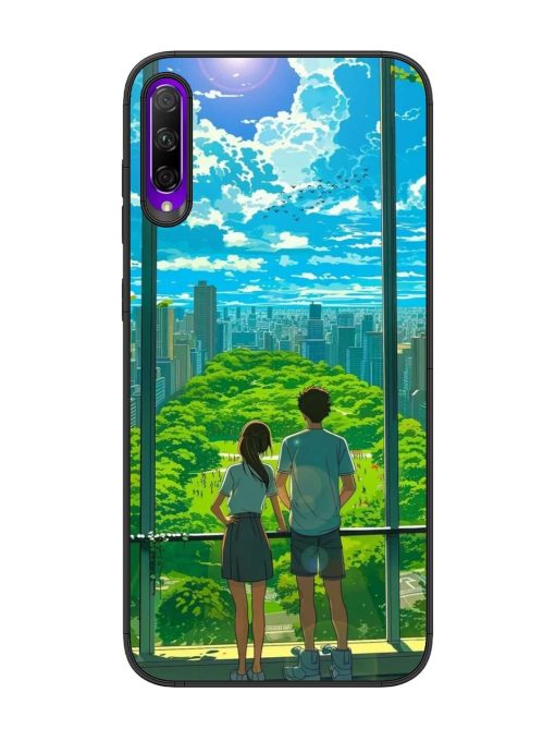 Cyberpunk Dreamscape Glossy Soft Edge Case for Honor 9X Pro Chachhi