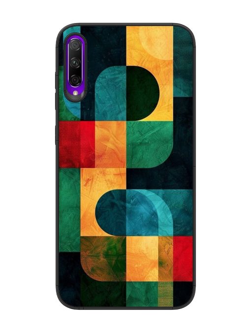 Geometric Harmony Glossy Soft Edge Case for Honor 9X Pro Chachhi