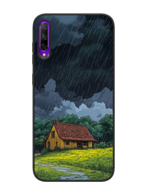 Rainy Day Retreat Glossy Soft Edge Case for Honor 9X Pro Chachhi