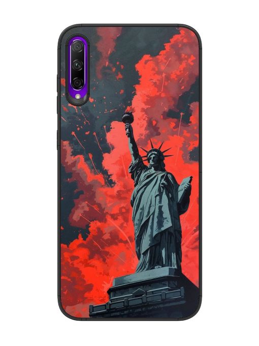 Lady Liberty'S Firework Finale Glossy Soft Edge Case for Honor 9X Pro Chachhi