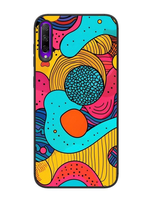 Psychedelic Patterns Glossy Soft Edge Case for Honor 9X Pro Chachhi