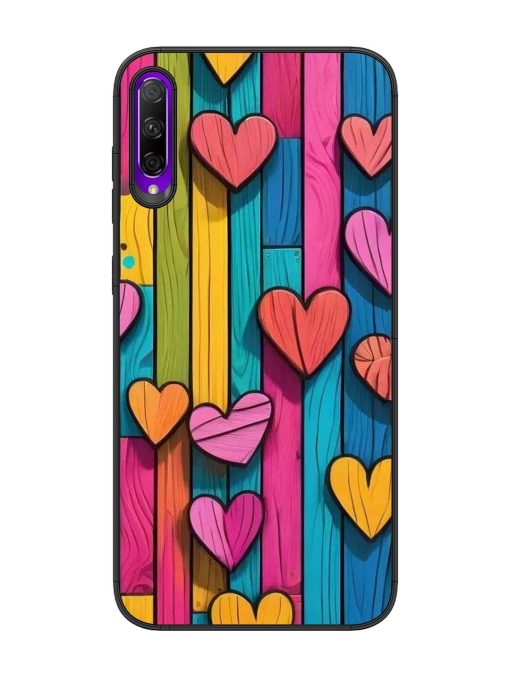 Rainbow Of Hearts Glossy Soft Edge Case for Honor 9X Pro Chachhi