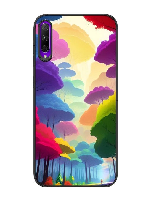 Rainbow Road Glossy Soft Edge Case for Honor 9X Pro Chachhi