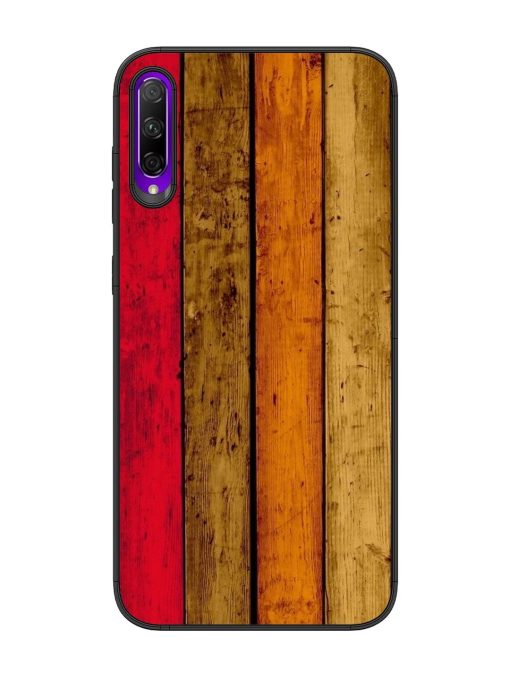 Colorful Woodgrain Glossy Soft Edge Case for Honor 9X Pro Chachhi