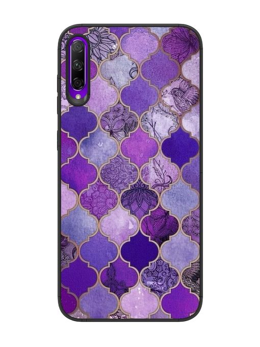 Purple Mosaic Magic Glossy Soft Edge Case for Honor 9X Pro Chachhi